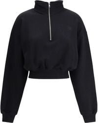 ÉTERNE - ハイネック クロップド スウェットシャツ - Lyst