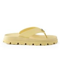 Prada - Rubber Thong Sandals - Lyst