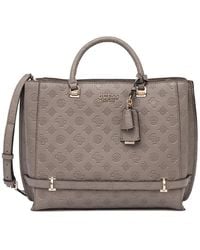 Guess - Borsa Tote Con Logo Goffrato - Lyst