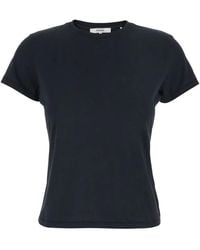 FRAME - The Baby Tee Crew-Neck T-Shirt - Lyst