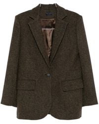 Soeur - Herringbone-Weave Single-Breasted Jacket - Lyst