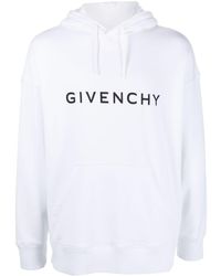 Givenchy - Logo-print Cotton Hoodie - Lyst