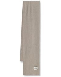 Marc O' Polo - Ribbed-Knit Logo-Patch Scarf - Lyst