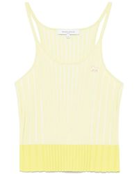 Maison Kitsuné - Baby Fox-Patch Ribbed Tank Top - Lyst