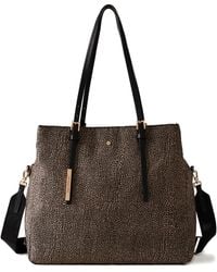 Borbonese - Borsa Tote L'École Con Stampa - Lyst