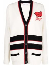 Sonia Rykiel - Striped-Trim Long Cardigan - Lyst