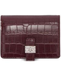Ganni - Portemonnee Met Krokodillen-Reliëf - Lyst