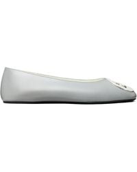 Tory Burch - Reva Logo-Plaque Ballet Flats - Lyst