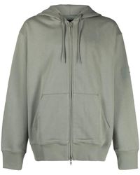 Y-3 - Zip-Up Organic Cotton Hoodie - Lyst