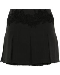 ERMANNO FIRENZE - Floral-lace Appliqué Mini Skirt - Lyst