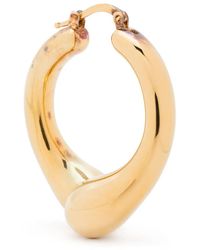 Jil Sander - Pendiente bañado en oro - Lyst