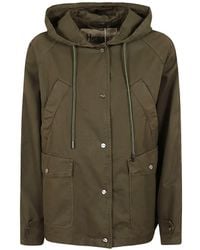 Herno - Chaqueta Con Capucha Y Botones - Lyst