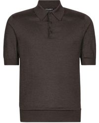 Dolce & Gabbana - Short Sleeve Polo Shirt - Lyst