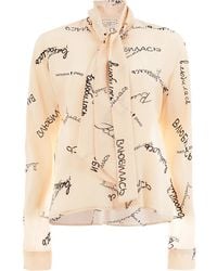 Natasha Zinko - Pussy Bow Silk Georgette Blouse - Lyst