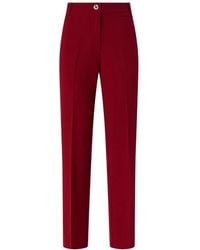 Pinko - Protea Trousers With Pressed Crease Detail - Lyst
