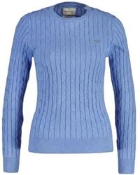 GANT - Cable-Knit Sweater - Lyst