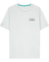 EA7 - Logo-appliqué T-shirt - Lyst