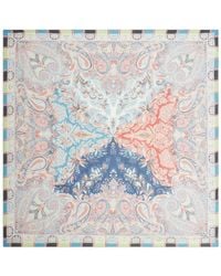 Etro - Paisley-Print Silk Scarf - Lyst