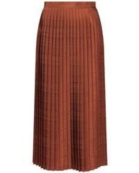 MM6 by Maison Margiela - Jacquard Midi Skirt - Lyst