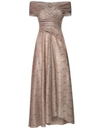 Talbot Runhof - Schulterfreies Kleid - Lyst