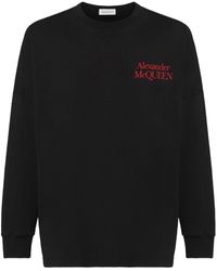 Alexander McQueen - Logo-print Long-sleeved T-shirt - Lyst