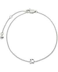 Monica Vinader - Initial R Chain Bracelet - Lyst