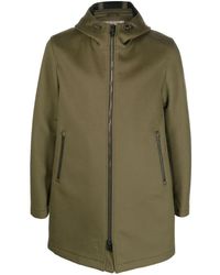 Herno - Zip-up Hooded Coat - Lyst