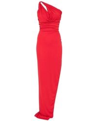 Rick Owens - Aaliyah One-Shoulder Draped Maxi Gown - Lyst