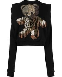 Philipp Plein - T-Shirt Verfraaid Met Kristallen - Lyst