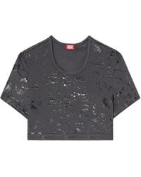 DIESEL - Irma-Gft Cropped Top - Lyst