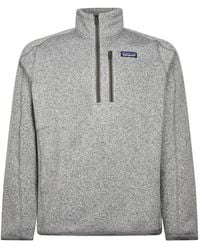 Patagonia - Quarter-Zip Logo-Patch Sweater - Lyst