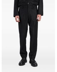 Grayed - Diky Logo-Plaque Tailored Trousers - Lyst