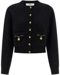 Chloé - Vest Met Metalen Knoop - Lyst
