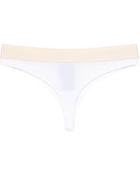 Palm Angels - Logo-tape Stretch-cotton Thong - Lyst
