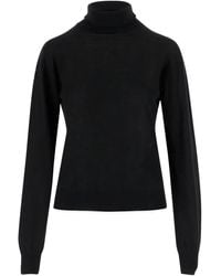 Saint Laurent - Jersey con cuello alto - Lyst
