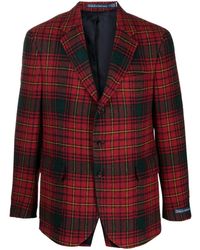Polo Ralph Lauren - Checked Wool Single-breasted Blazer - Lyst