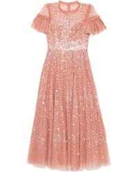 Needle & Thread - Robe À Ornements En Sequins - Lyst