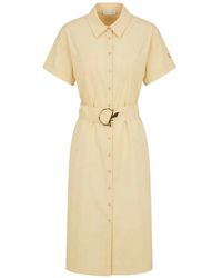 Patrizia Pepe - Belted Short-Sleeve Midi Shirt Dress - Lyst