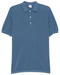 Aspesi - Garment-Dyed Pique-Stitch Polo Shirt - Lyst