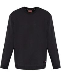 DIESEL - Willy-D-Core Logo-Patch Sweatshirt - Lyst