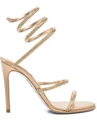 Rene Caovilla - Cleo Crystal-Embellished Sandals - Lyst