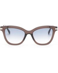 Zadig & Voltaire - Logo-Plaque Cat-Eye Sunglasses - Lyst