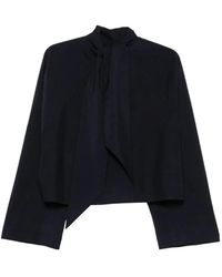 Christian Wijnants - Blouse À Col Lavallière - Lyst
