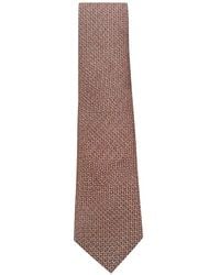 Tombolini - Geometric-Print Pointed-Tip Tie - Lyst