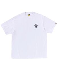 A Bathing Ape - Logo-Embroidered T-Shirt - Lyst