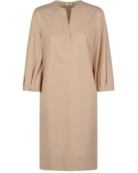Peserico - Vestido estilo túnica con detalle de solapa - Lyst