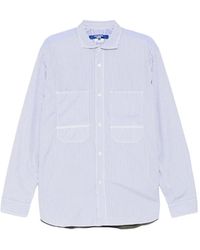 Junya Watanabe - Vertical-Stripe Patch-Pocket Shirt - Lyst