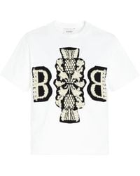 Barrie - T-Shirt Crop À Patch En Cachemire - Lyst