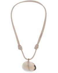 Dezso by Sara Beltran - Diamond And Edul-Shell Necklace - Lyst