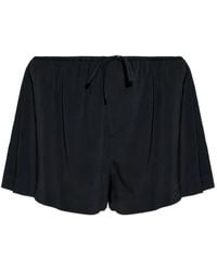 Alexander Wang - Mid-Rised Pleated Drawstring Shorts - Lyst
